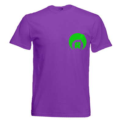 T-Shirt Mockup – Purple & Green